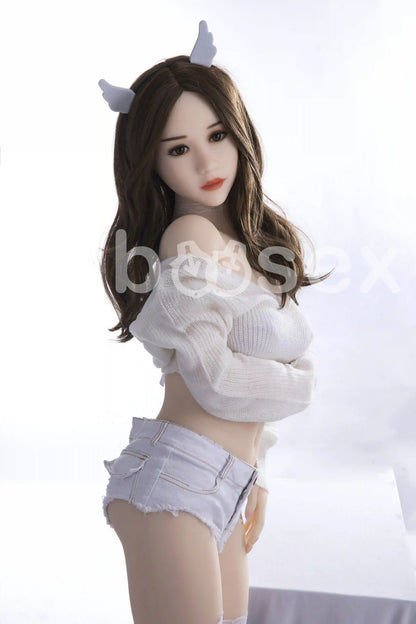Boosex 140cm TPE Middle Breast Brown eyes Sex Doll with B-Cup