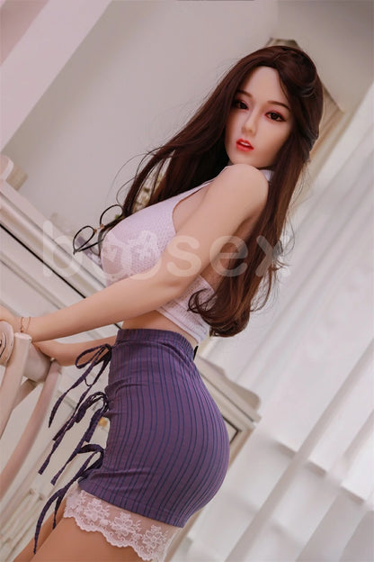 Boosex 168cm TPE Big Breast Black eyes Sex Doll with E-Cup