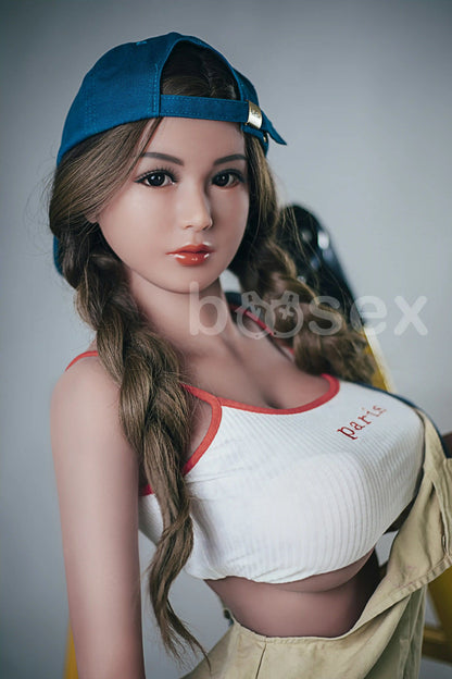 Boosex 158cm TPE Big Breast Black eyes, Sex Doll with E-Cup