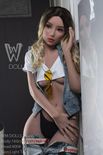 WM Doll 160cm Funny Sex Doll with A Cup Pearl