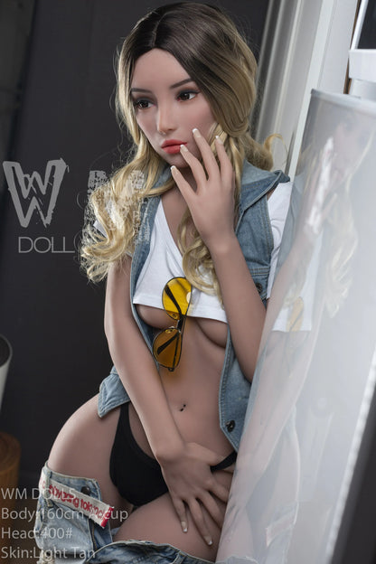 WM Doll 160cm Funny Sex Doll with A Cup Pearl